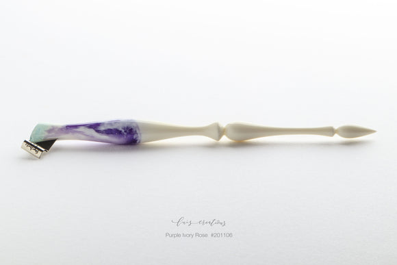 Purple Ivory Rose  #201106