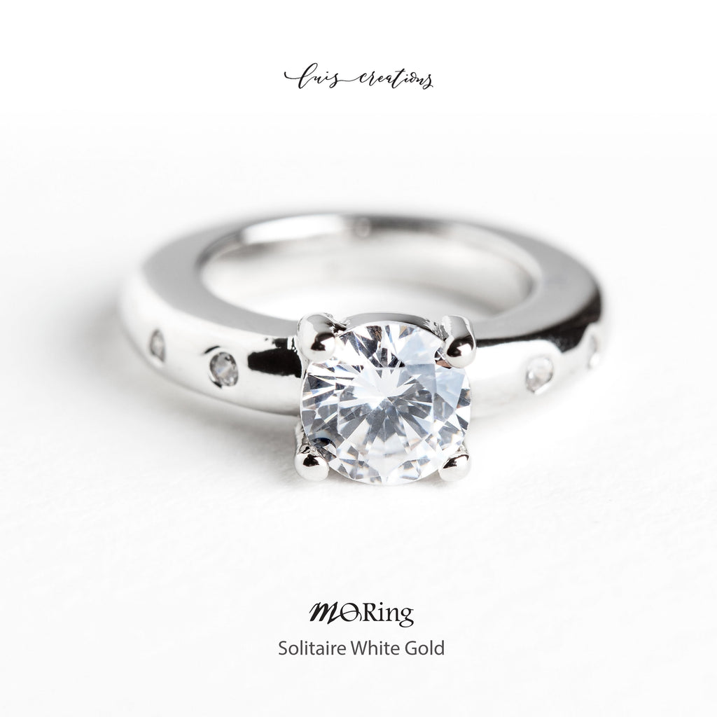 MoRing - Solitaire White Gold